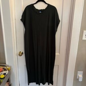 Old Navy Dark Green Casual Maxi Dress with Dolman Sleeves